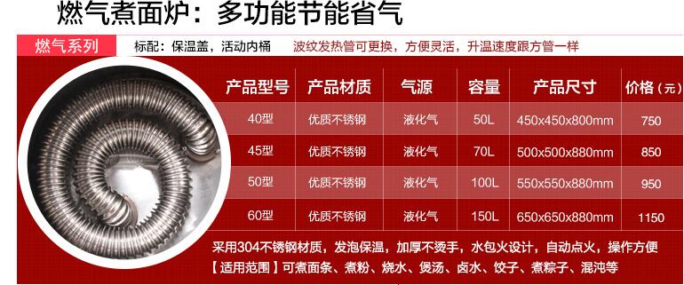 燃氣節能煮麵爐、多功能煮麵爐